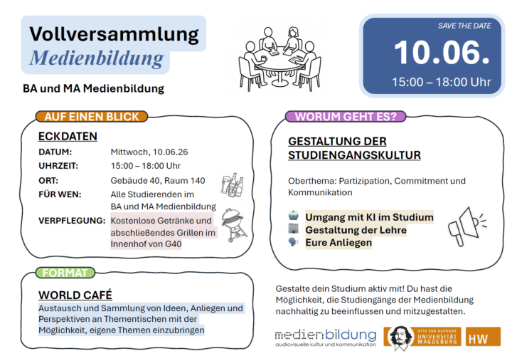 Vollversammlung BA- und MA-Medienbildung: